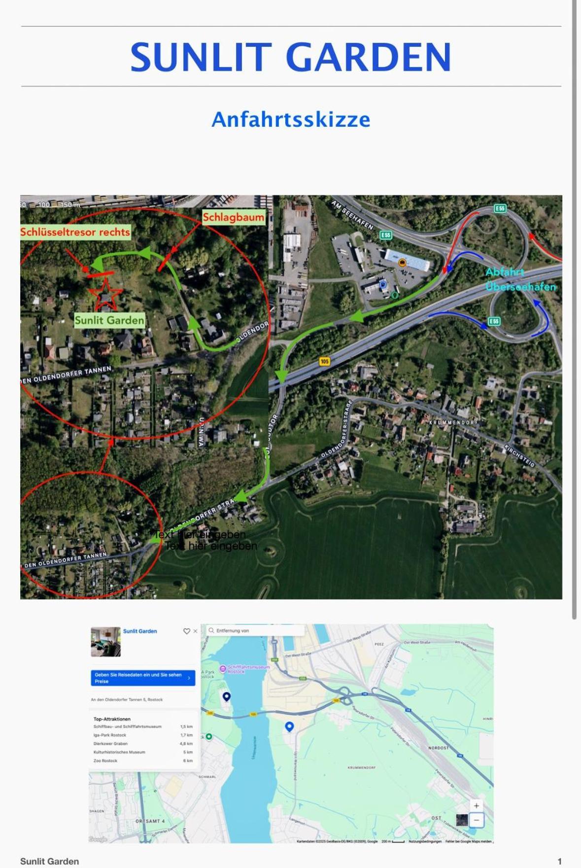 Sunlit Garden Am Wald Warnowufer *